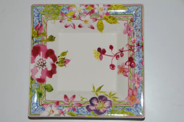 New Gien France Millefleurs Large Square Candy Tray
