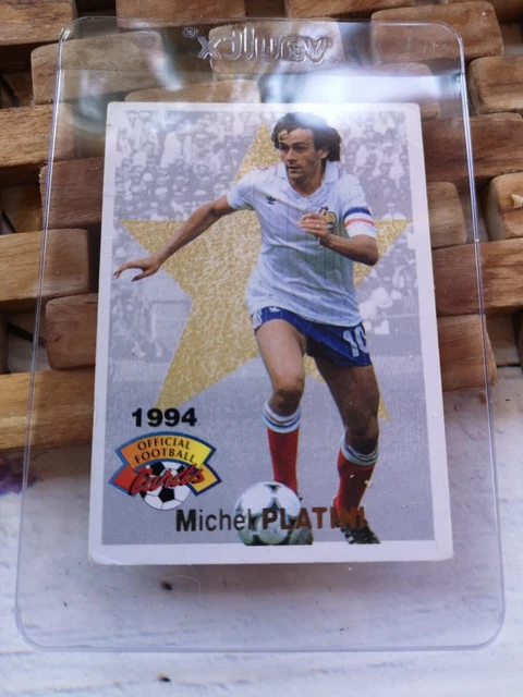 FOOTBALL STAR SET OF 2 ROOKIE CARD COLLECTOR MICHEL PLATINI FRANCE JUVENTUS