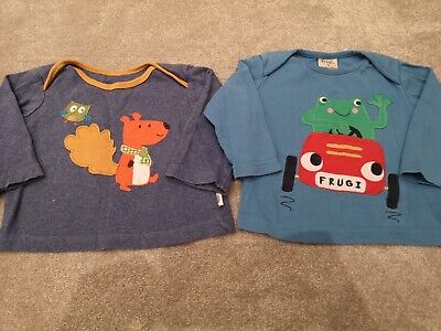Baby Boy Bundle Long Sleeve Tops 6-9 Months EXCELLENT CONDITION Frugi 3-6 🐿️🐸