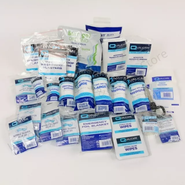 BS Compliant Workplace First Aid Kit Complete REFILL  - SMALL. BS8599 - 2019
