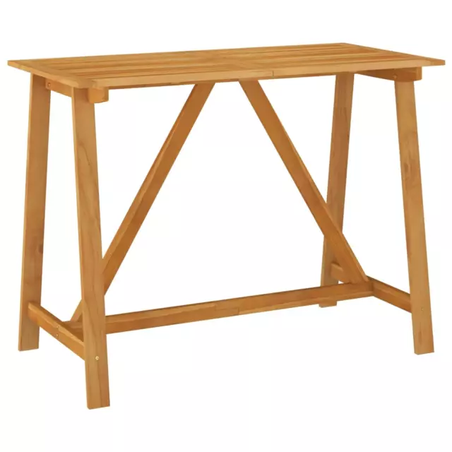 NNEVL Garden Bar Table 140x70x104 cm Solid Acacia Wood