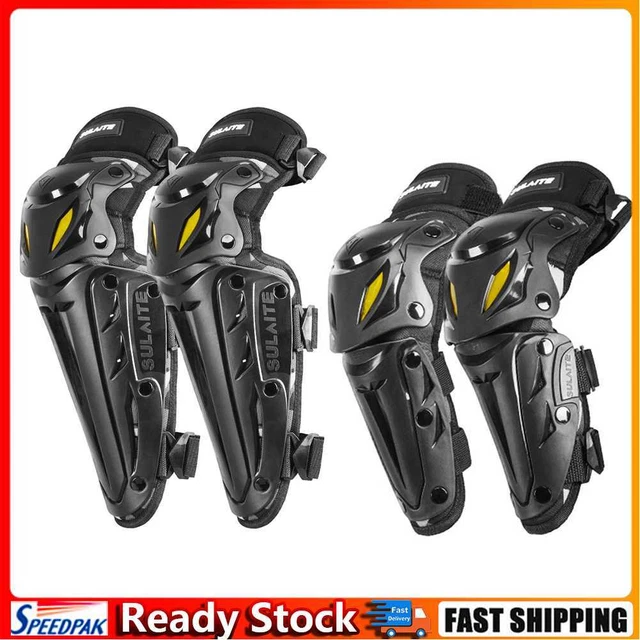 4pcs SULAITE MTB Motorcycle Knee Pads Elbow Guard Protective Gear Combo