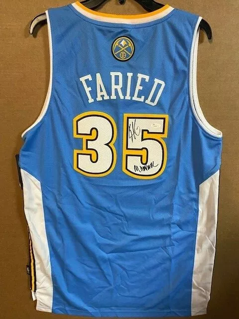 Kenneth Faried Signed Denver Nuggets Custom Jersey Inscribed "Manimal"(JSA COA)