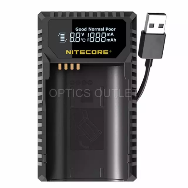 Nitecore ULSL Digital USB Camera Battery Charger for Leica BP-SCL4 Batteries