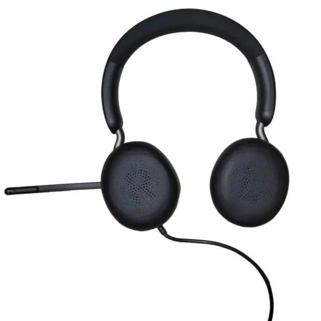 Jabra Evolve 2 40 Stereo Headset Kopfhörer (MS Teams, USB-A)   Schwarz