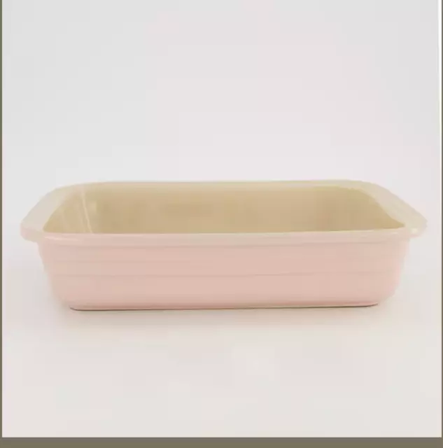 LE CREUSET Pink  Rectangle Oven Dish 31x25cm Brand New