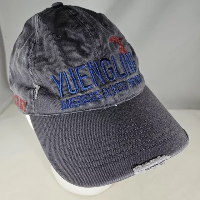 Yuengling Americas Oldest Brewery Distressed Hat Lager Beer Adjustable Strap Cap