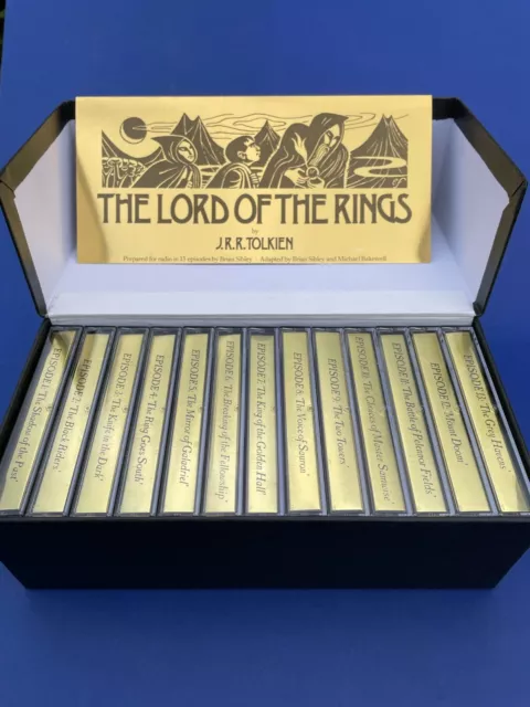 JRR Tolkien's The Lord of The Rings. A  Limited Edition Box Set of 13 Cassettes