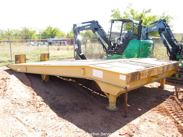 2013 Ledwell 25' Adjustable Loading Ramp Semi Truck Yard 25 Ton Portable