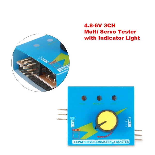 Pour drones RC testeur multi-servo pièces outils 3CH accessoires multi-servo