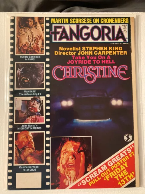 1983 FANGORIA Magazine #32 VF-  Christine Stephen King / Fisherman