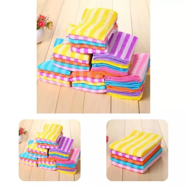 5pcs Dishclout Absorbent Small Small Dish Rag Scratch-free