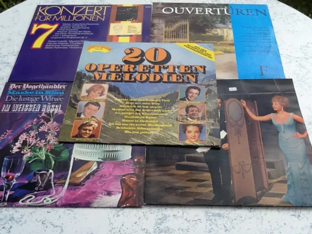 5 LP LP Konvolut Sammlung Klassik Oper Operette Ouvertüren Vinyl