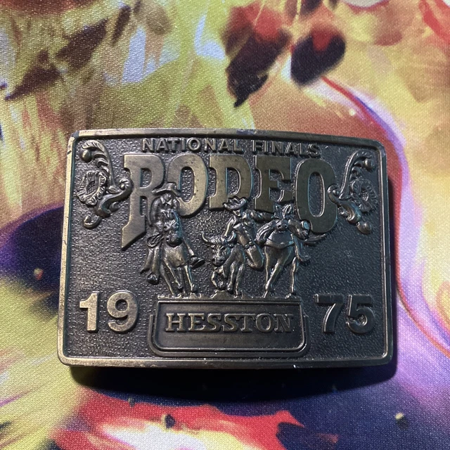 1975 Hesston National finals Rodeo Belt Buckle