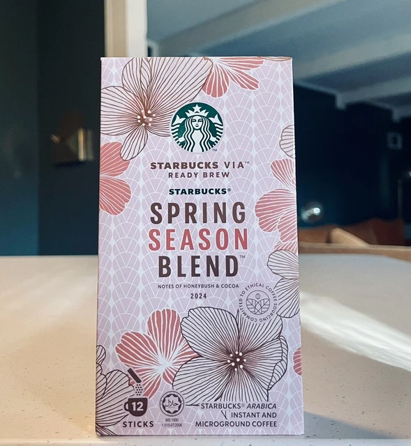 2024 STARBUCKS VIA® Instant Coffee Spring Season Blend® 12 Sticks 34.