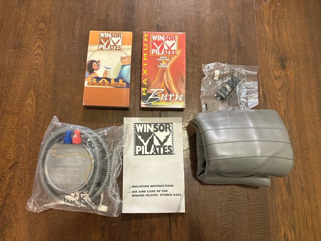 WINSOR PILATES SEALED VHS Lot W/NEW Scuplting Ball EUR 31,22
