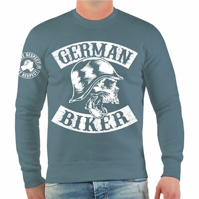 Felpa German Biker MC Custom Chopper GERMANY Motorcycle Club Club support