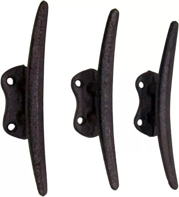 Brown Boat Cleat Cast Iron Wall Hooks