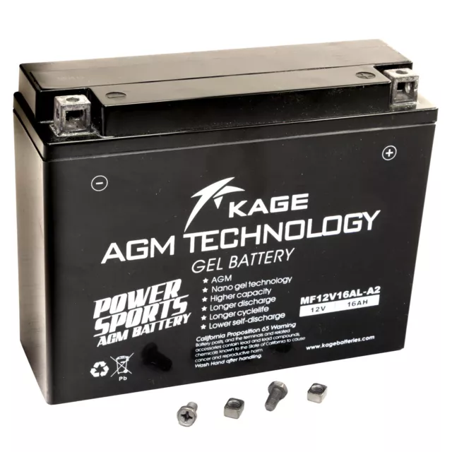 Batterie Gel KAGE YB16AL-A2 pour Ducati 748 916 888 Yamaha Vmax Vmx 1200 XV 750