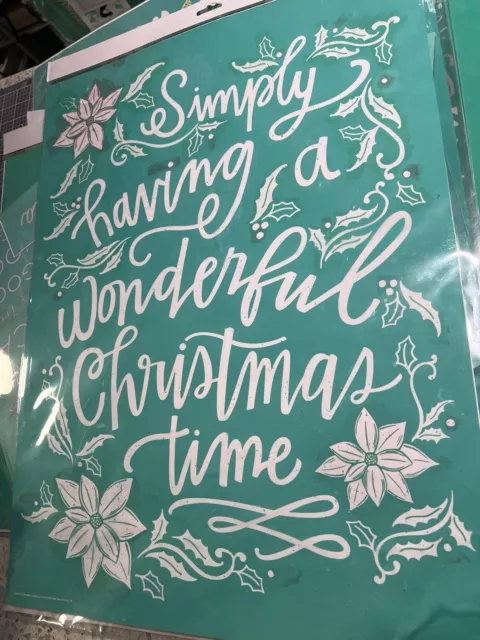 A Wonderful Christmas Time Chalk Couture Transfer RETIRED