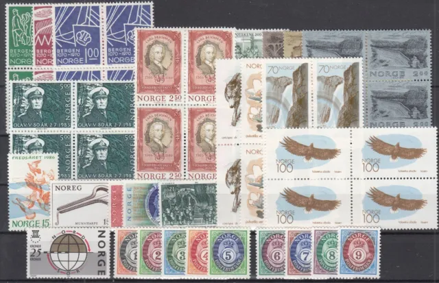 Is16629/ Norway – 1970 / 1992 Mint Mnh Modern Selection – Cv 215 $