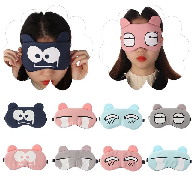 Cartoni animati bendati aiuto per dormire animali ombreggiatura maschera occhi occhiaio paraocchi sonno paraocchi