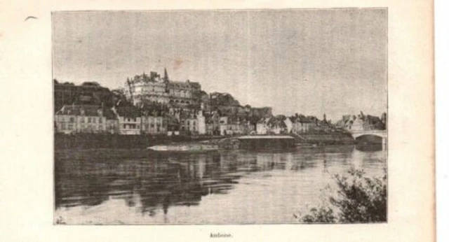 GRAVURE SUR BOIS 19ème AMBOISE
