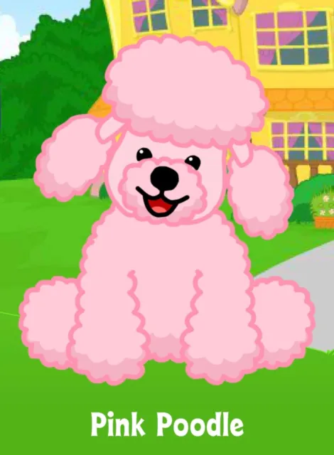 Webkinz Classic Pink Poodle - hm107 - Virtual Adoption Code Only