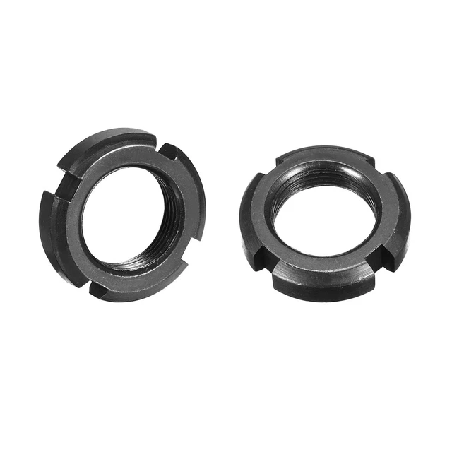 M24x1.5 mm Tuercas Ranuradas Redondas de Retención de Cuatro Ranuras 2 uds