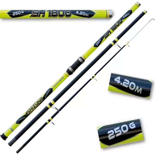 14Ft 4.2M Sh1800 Beachcaster Carbon Rod Beach Caster Sea Fishing Lineaeffe