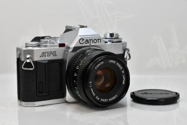 Photo Tested [Exc++++] Canon AV-1 SLR 35mm Film Camera New FD 50mm f2 Lens JAPAN