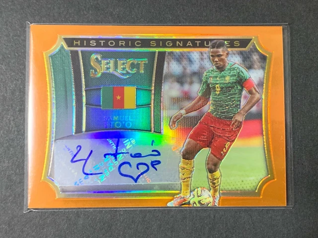 シングルカード Panini Select Soccer Samuel Etoo Auto SAMUEL ETO'O 2015-16 Panini Select Historic Signatures