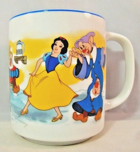 Snow White Seven Dwarfs Mug Cup Disneyland Disney World Dopey Doc Bashful Happy