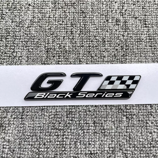 GT AMG Mercedes BLACK Star Emblem Rear Trunk Logo Badge GTS GTC