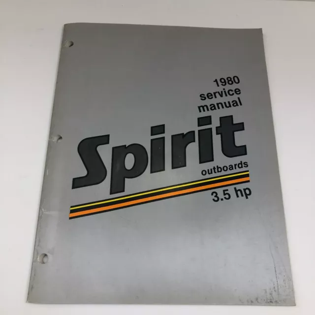 Arctic 1980 Spirit Outboards Boat Motors Service Manual 3.5 HP