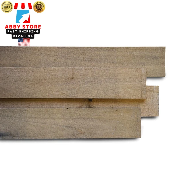 1/2 In. X 4 In. X 4 Ft. Wheat Poplar Weathered Barn Wood Boards (8-Piece)