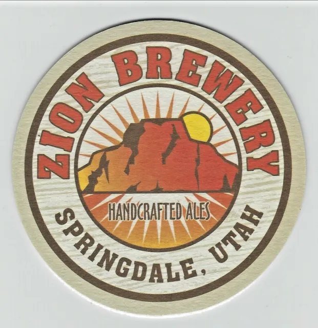 Zion Brauerei handgefertigte Ales Untersetzer Springdale Utah Nationalpark Bier Pub Bar