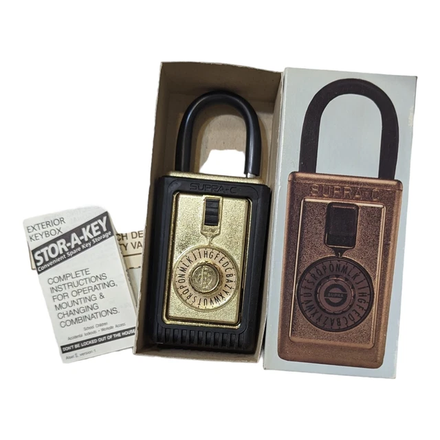 SUPRA C KEY Lock Box HeavyDuty Spin Dial Lock Box 26.99 PicClick