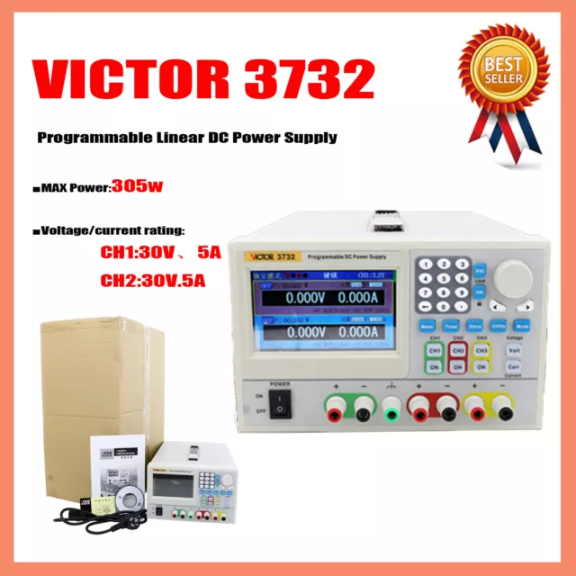 VICTOR 3731/3732/3721/3722 Alimentatore lineare programmabile regolato in corrente continua  IK
