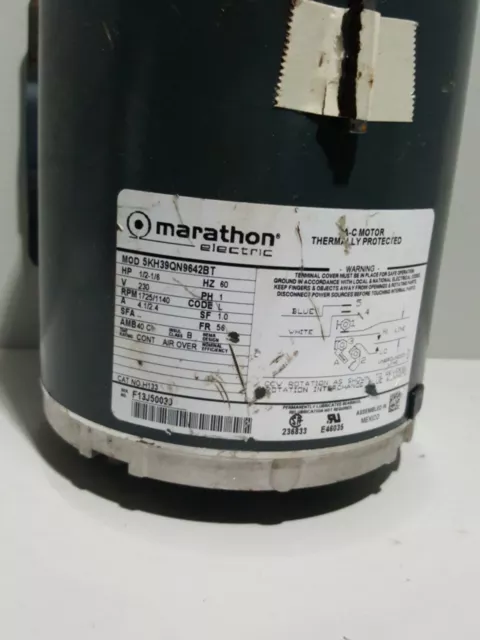 Marathon Motors 5Kh39qn9686x Gp Motor,Split-Ph,Dripproof,1/4 Hp 2