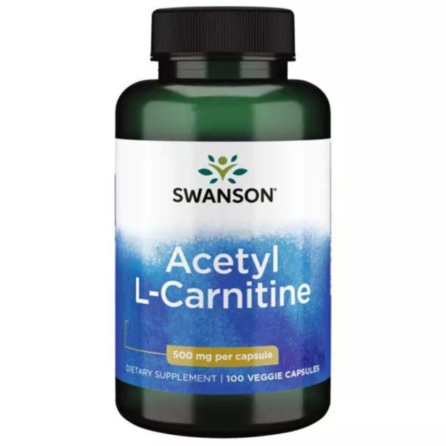 Swanson, acetil L-carnitina, 500 mg, 100 cápsulas