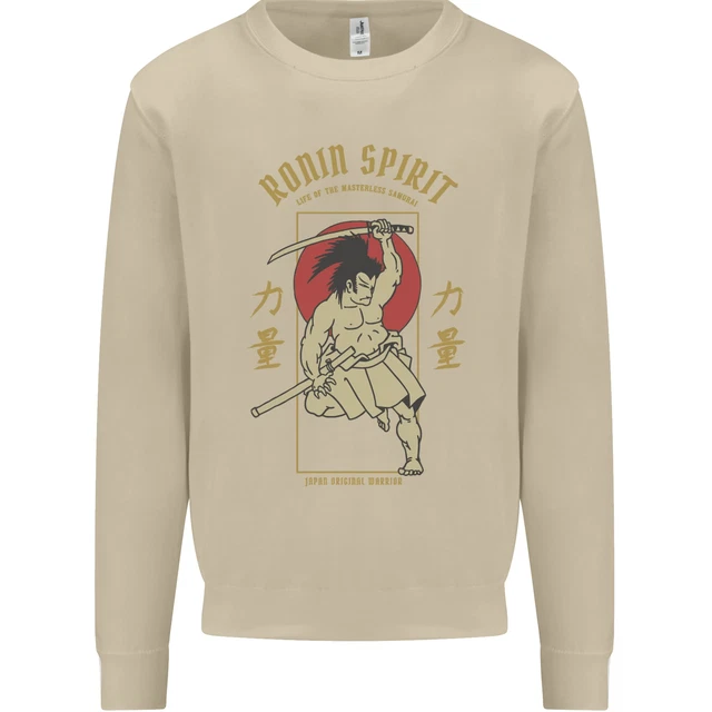 Ronin Spirit Samurai Giappone Felpa Uomo Giapponese Maglione 5