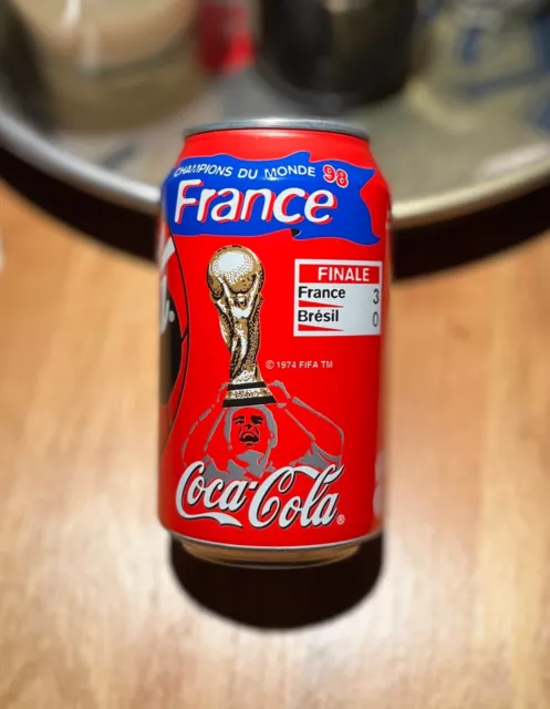 Rare Coca Cola France 1998 World Cup Champion Serie Limitee Collector Finale 3-0