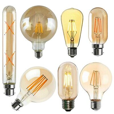 R?tro Edison 4W/8W  Lampe Filament LED E27/B22 Ampoule Lumi?re 240V Blanc chaud
