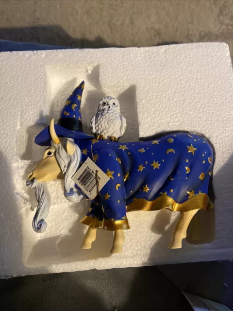 2003 WESTLAND COW PARADE No.7286  MOOLIN THE WIZARD    VERY NICE. NIB.