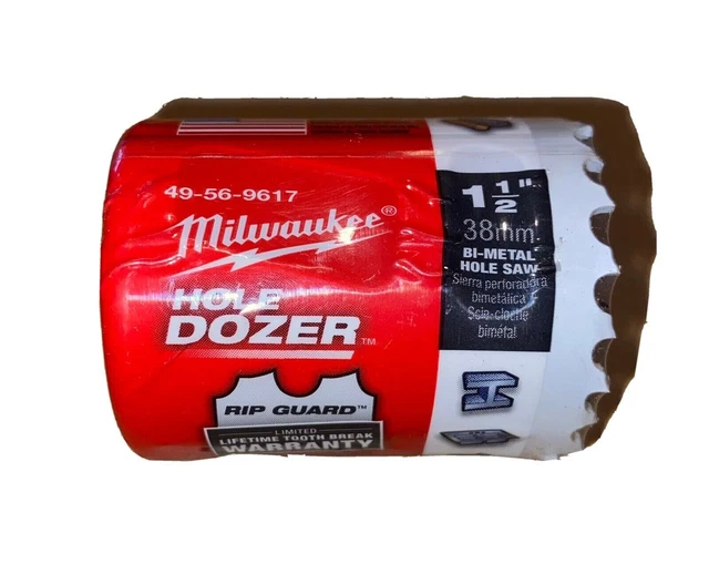 Milwaukee Hole Dozer, Bi-Metal, 1-1/2" Hole Saw 49-56-9617