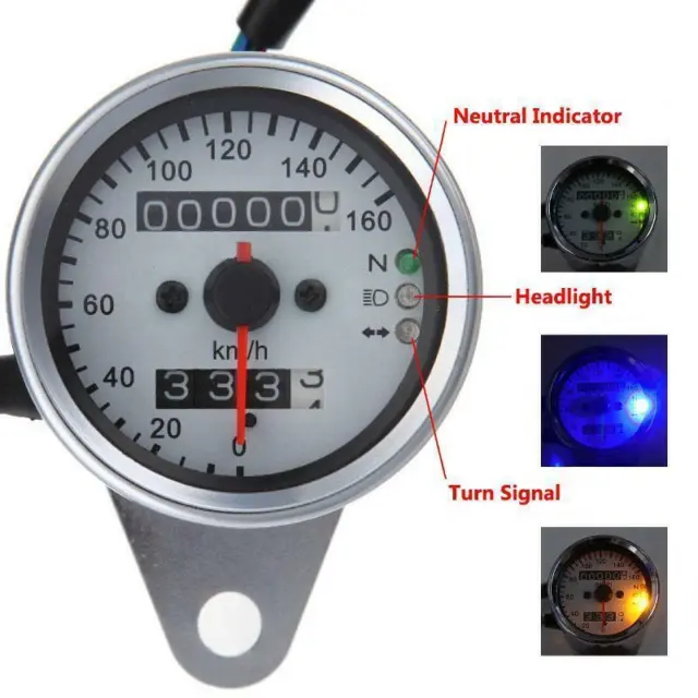 Backlit Dual Speedometer for Suzuki GS 450 500 550 650 750 850 1000 1100 Motors