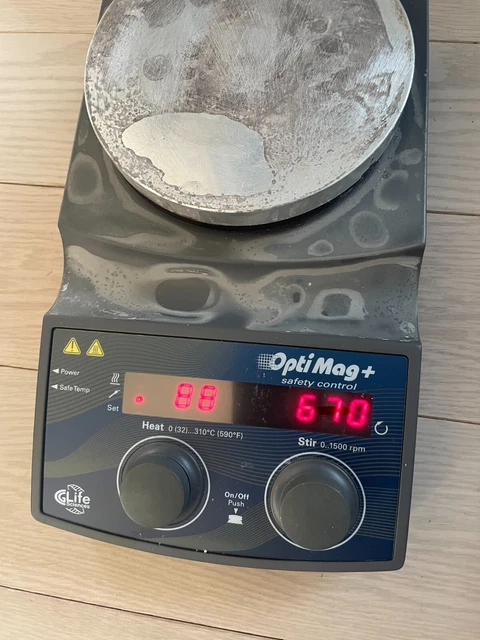 IKA MST D Chemglass OPtiMag Hot Plate Magnetic Stirrer digital safety control v IKA MST D Chemglass OPtiMag Hot Plate Magnetic Stirrer digital safety control v