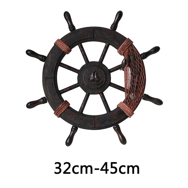 Vintage bateau roue suspendue décoration murale bois décoration de la maison