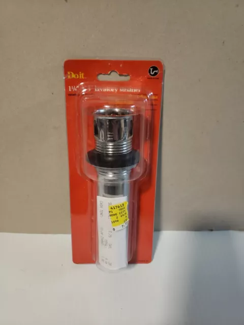 Hazlo 1-1/4 pulgadas Desagüe fregadero de baño de latón cromado con desbordamiento 417613